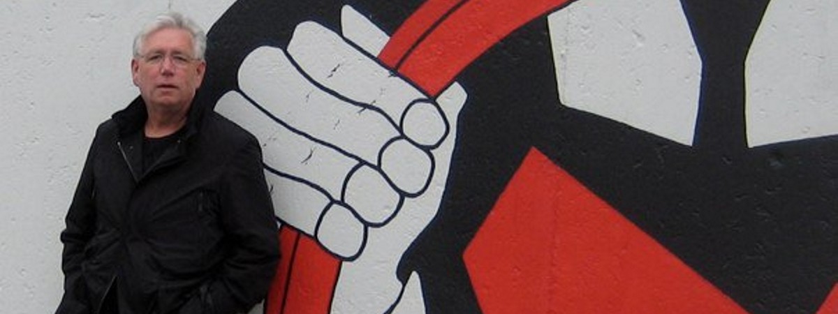 Vic at the Berlin Wall